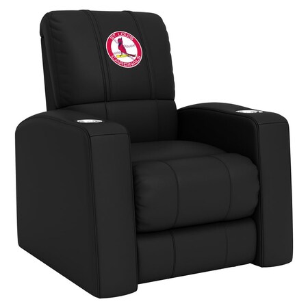 Dreamseat Relax Recliner with St Louis Cardinals Cooperstown Secondary Logo XZ418301RHTCDBLK-PSCOOP0101